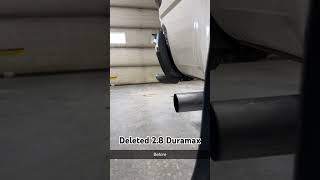 Deleted 28 Duramax 3quot Exhaust tip to 4quot diesel duramax Exhaust viralshorts foryou youtube [upl. by Esinel]