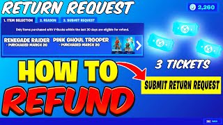 How To REFUND ACCIDENTAL Fortnite Purchases [upl. by Aniham589]