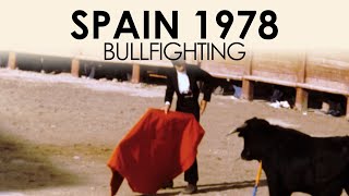 Archive footage of Bullfighting in the 1970s  Spain 8mm home movie [upl. by Heimer924]