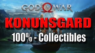 GOD OF WAR  KONUNSGARD  100 Collectibles [upl. by Allenrac]