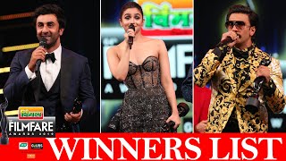 Full Winner List Vimal Elaichi Filmfare Awards 2019 Ranveer Singh  Ranbir Kapoor Alia Bhatt [upl. by Anaihr]