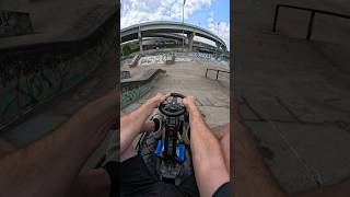 Drifting Go Kart at Skatepark [upl. by Esilenna]