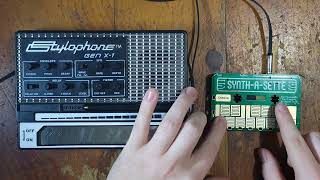 Playing The SynthASette Through The Stylophone Gen X1 SynthaSette Stylophone StylophoneGenX1 [upl. by Werna]