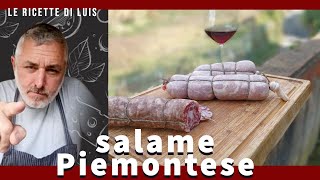 salame tipo Piemontese fatto da un norcino [upl. by Sky]