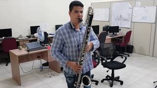 For sale Contra Alto Clarinet Selmer Bundy Low C [upl. by Ydnab]