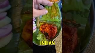 Delicious Fish in Banana leaf😍🔥southindianfood shorts streetfood india [upl. by Ennovad]