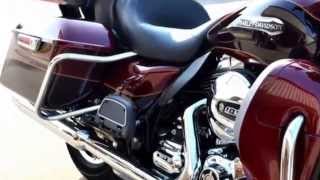 Electra Glide Ultra Classic mysterious red sunglo blackened cayenne 2014 Harley Davidson FLHTCU [upl. by Athey329]