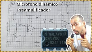 Circuito preamplificador económico para micrófono dinámico parte 1 La idea y el esquema [upl. by Moyer786]