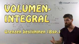 Volumenintegral Grenzen bestimmen  Polarkoordinaten Beispiel [upl. by Hooker]