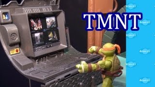 Teenage Mutant Ninja Turtles TMNT Playset New York Toy Fair Preview [upl. by Hokanson]