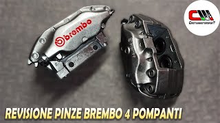 Revisione pinze brembo 4 pompanti  Clio 18 16v [upl. by Rehsu908]