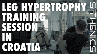 Leg hypertrophy training session in Croatia [upl. by Eceryt219]