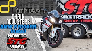 2018 BMW S1000RR 2020 Project Bike Lightech Chain Adjuster Install  Sportbike Track Gear [upl. by Earehc582]