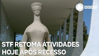 STF retoma atividades hoje após recesso [upl. by Ellevel]