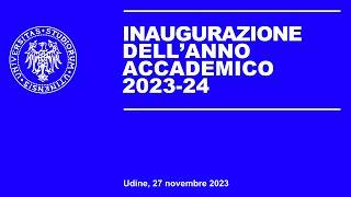 Inaugurazione anno accademico 202324 dellUniversità di Udine [upl. by Aizatsana]