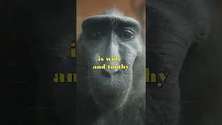 Smile of the Black Macaque on Camera funnyanimalvideo shortsyoutube shortvideos [upl. by Gloria]