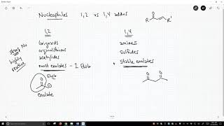 nucleophiles that do 12 or 14additions [upl. by Gildus]