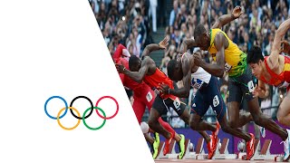 Bolt Blake amp Gatlin Win 100m SemiFinals  London 2012 Olympics [upl. by Specht]