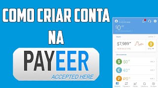 Como Criar Conta Na PAYEER [upl. by Derej]