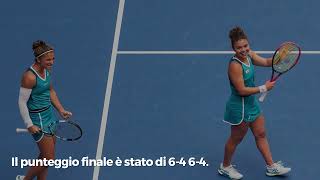 Tennis Sara Errani e Jasmine Paolini vincono il doppio al China Open WTA 1000 [upl. by Aisor]