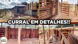 MOSTRANDO CONSTRUÇÃO DO CURRAL EM DETALHES CARPINTARIA [upl. by Sinnek]