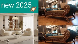 new modern living sofa 50 ideas living room furniture2025 [upl. by Lyrrad]