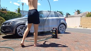 Pressure washing a VW Polo vw polo vwpolo southafrica [upl. by Maidy]