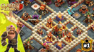 Attacking TH 16 Max Base To Go Legend League in Clash of Clans 1 clashofclans clashofclansvideos [upl. by Kral]