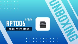 Unboxing RPT006 80mm Thermal Receipt Printer Serial Bluetooth WiFi [upl. by Atirres]