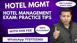 Hotel Management Exam Practice Tips [upl. by Sadler]