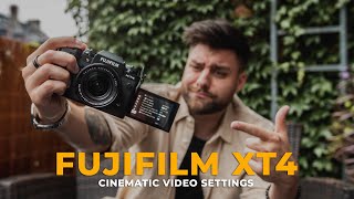 Fujifilm XT4 Cinematic Video Settings [upl. by Fawn]