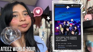 BUYING ATEEZ WORLD TOUR TICKETS  LA 2024 [upl. by Tamarra190]