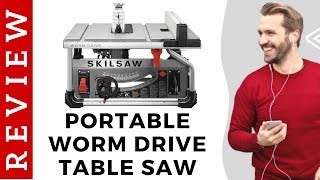 SKILSAWSPT70WT01 Review  Skilsaw Portable Worm Drive Table Saw [upl. by Aihsenor599]