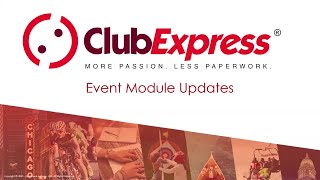 ClubExpress  Events Module Updates [upl. by Till]