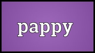 Pappy Meaning [upl. by Tnomed]