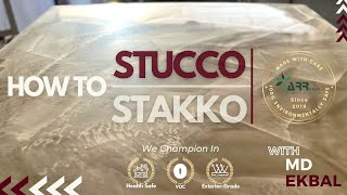 How to Stukko  Using ARRCOATs Stakko  1st Exterior Grade Stucco in the World With Md Ekbal [upl. by Trinetta]