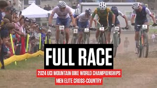 FULL RACE Men Elite CrossCountry  2024 UCI Mountain Bike World Championships [upl. by Raquela]