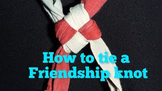 How to tie a friendship knot Scout [upl. by Jenna]