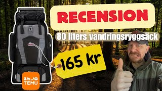 Testar vandringsryggsäck från temu  recension [upl. by Ardnalac]