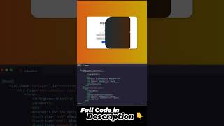 Registration Form in html css html css youtubeshorts ytshorts shorts coding [upl. by Lemay]