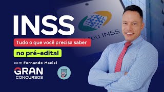 Concurso INSS  Tudo o que você precisa saber no préedital com Fernando Maciel [upl. by Ayekin]