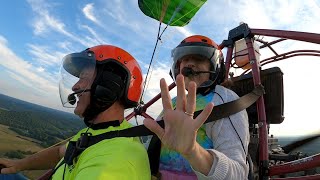 Powered Parachute Flight with my Wife  91123 [upl. by Ylhsa]