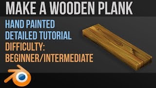 Hand Painted Wood  Detailed follow along guide  Blender 28 [upl. by Assener]