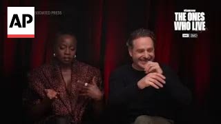 Andrew Lincoln and Danai Gurira talk The Walking Dead The Ones Who Live  AP interview [upl. by Watt293]