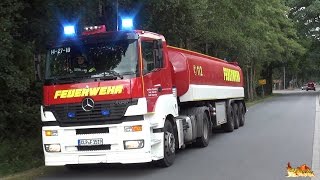 GTLF 30000 zu Großeinsatz Wachausfahrt Feuerwehr Lastrup  Anfahrten FW LK Cloppenburg  RD [upl. by Ardnic]