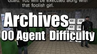 Goldeneye 007 Archives 00 Agent Difficulty Playthrough Nintendo 64 N64 [upl. by Neladgam]