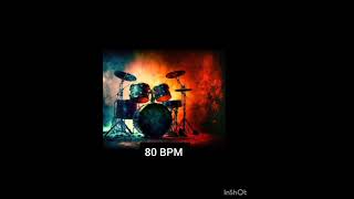 80 BPM Drum Beats 44 use as a metronome or for song etc [upl. by Allys96]