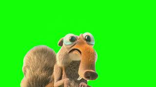 Green Screen Scrat Crying amp Screaming  Ice Age Meme [upl. by Auhel809]