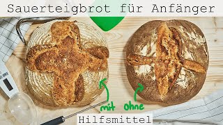 Brotbacken für Anfänger – Sauerteigbrot ohne Hilfsmittel backen [upl. by Leyla]