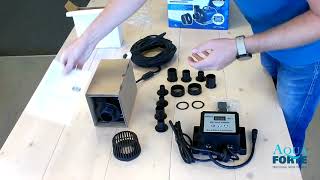 Unboxing the AquaForte DM Vario 10000 pond pump [upl. by Jennine527]